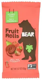 Bear Snacks Fruit Roll Strwyby Single