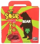 Bear Snacks Snack Yoyo Sour Strawberry