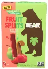 Bear Snacks Fruit Splits Apl Strawberry