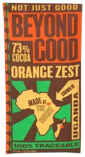 Beyond Good Bar Choc 73 Orange Zest