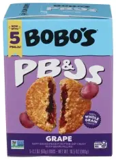 Bobos Oat Bars Bar Oat Pbj Grape 5Ct