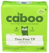 Caboo Bath Tissue Plstc Fr 4Pk