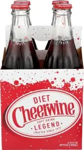 Cheerwine Soda Chrwn Zr Sgr Gls 4P