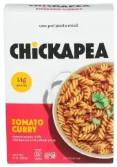 Chickapea Pasta Dish Tomato Curry