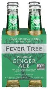 Fever Tree Soda 4Pk Ginger Ale