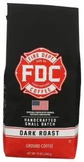 Fire Department Coffee Ground Dark Roastt Coffee