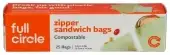 Full Circle Home Bags Sndwch Compst Zippr