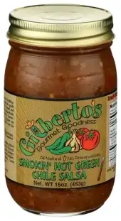 Gilbertos Gourmet Goodnes Salsa Smokin Hot Grn Chl