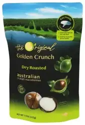 Golden Crunch Macadamias Dry Roastted