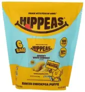 Hippeas Puffs White Cheddar 6Pk