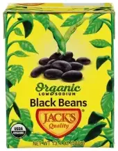 Jacks Quality Bean Black Low Sodium Org