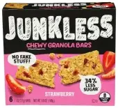 Junkless Bar Granola Strawberries