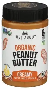 Just About Foods Peanut Butter Creamy Org