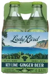 Lady Bird Soda Co Ginger Beer Key Lime 4Pk