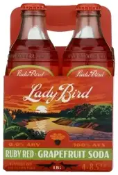 Lady Bird Soda Co Soda Ruby Red Grpfrt 4Pk