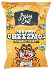 Lesser Evil Cheezmos Cowboy Cheddar