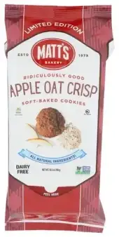 Matts Cookies Cookie Apple Oat Crisp