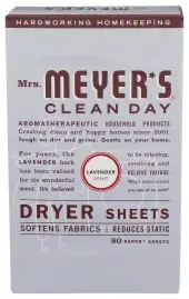 Mrs Meyers Clean Day Dryer Sheet Lavender