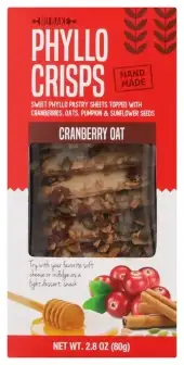 Nu Bake Phyllo Crisps Crnbrry Oat