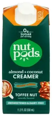 Nutpods Creamer Toffee Nut Unswt