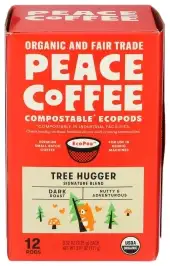 Peace Coffee Coffee Pods Tree Hugger