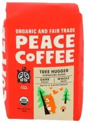 Peace Coffee Whole Bean Treehug Coffee