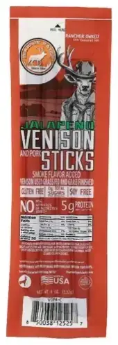 Pearson Ranch Stick Venison Jlpeno 4Pc