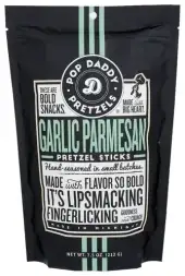 Pop Daddy Popcorn & Pretz Pretzel Garlic Parmesan