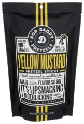 Pop Daddy Popcorn & Pretz Pretzels Yellow Mustard