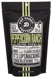 Pop Daddy Popcorn & Pretz Pretzel Peppercorn Ranch