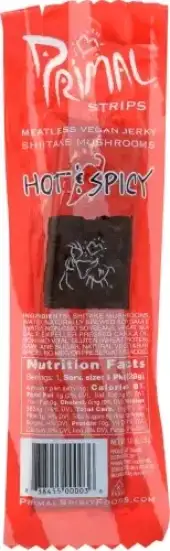 Primal Strips Jerky Mtless Shitake Hot Spc
