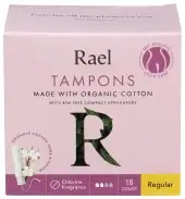 Rael Tampons Reg Cotton Org