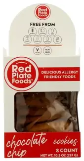 Red Plate Foods Cookies Choc Chip 8Ct