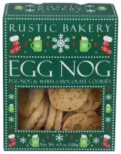 Rustic Bakery Cookies Egg Nog Wht Choc