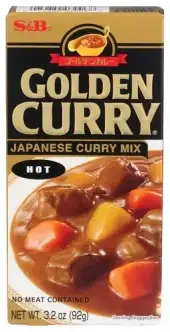 S & B Sauce Mix Hot Gldn Curry