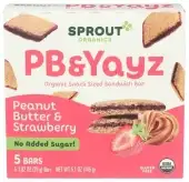Sprout Organics Snack Pnt Bttr Strwbrry