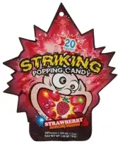 Striking Candy Popping Strawberry
