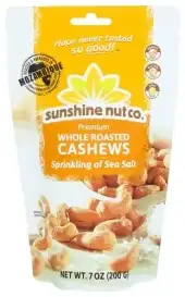 Sunshine Nut Company Cashews Rstd Salted