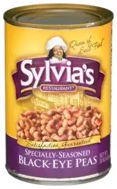Sylvias Black Eye Peas Seasoned