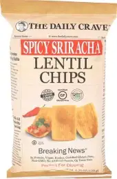 The Daily Crave Chip Lentil Spicy Srirach