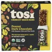 Tosi Bar Peanut Dark Choc 5Pk