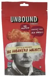 Unbound Snacks Walnuts Bbq Habanero