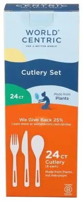 World Centric Utensil Corn Starch Astd
