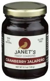 Janets Finest Compotes Compote Cranberry Jalapn