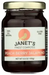 Janets Finest Compotes Compote Peach Berry Jlpn