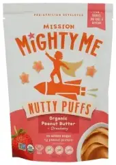 Mission Mighty Me Puffs Pnt Bttr W Strwbry