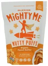 Mission Mighty Me Puffs Peanut Butter Org