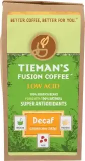 Tiemans Fusion Coffee Grnd Decaf Fused