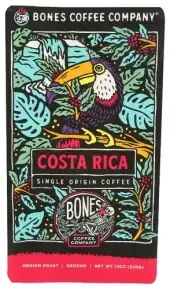 Bones Coffee Company Coffee Ground Costa Rica