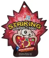 Striking Candy Popping Strawberry